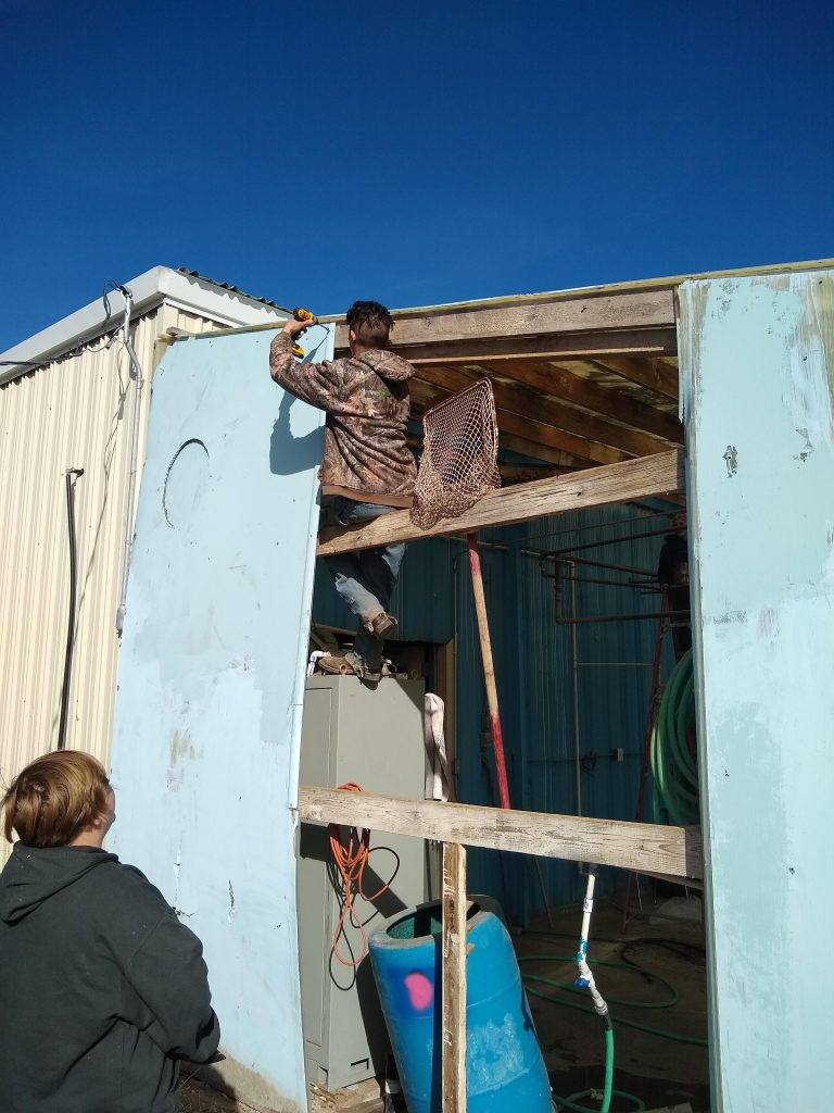 FFA greenhouse repair day